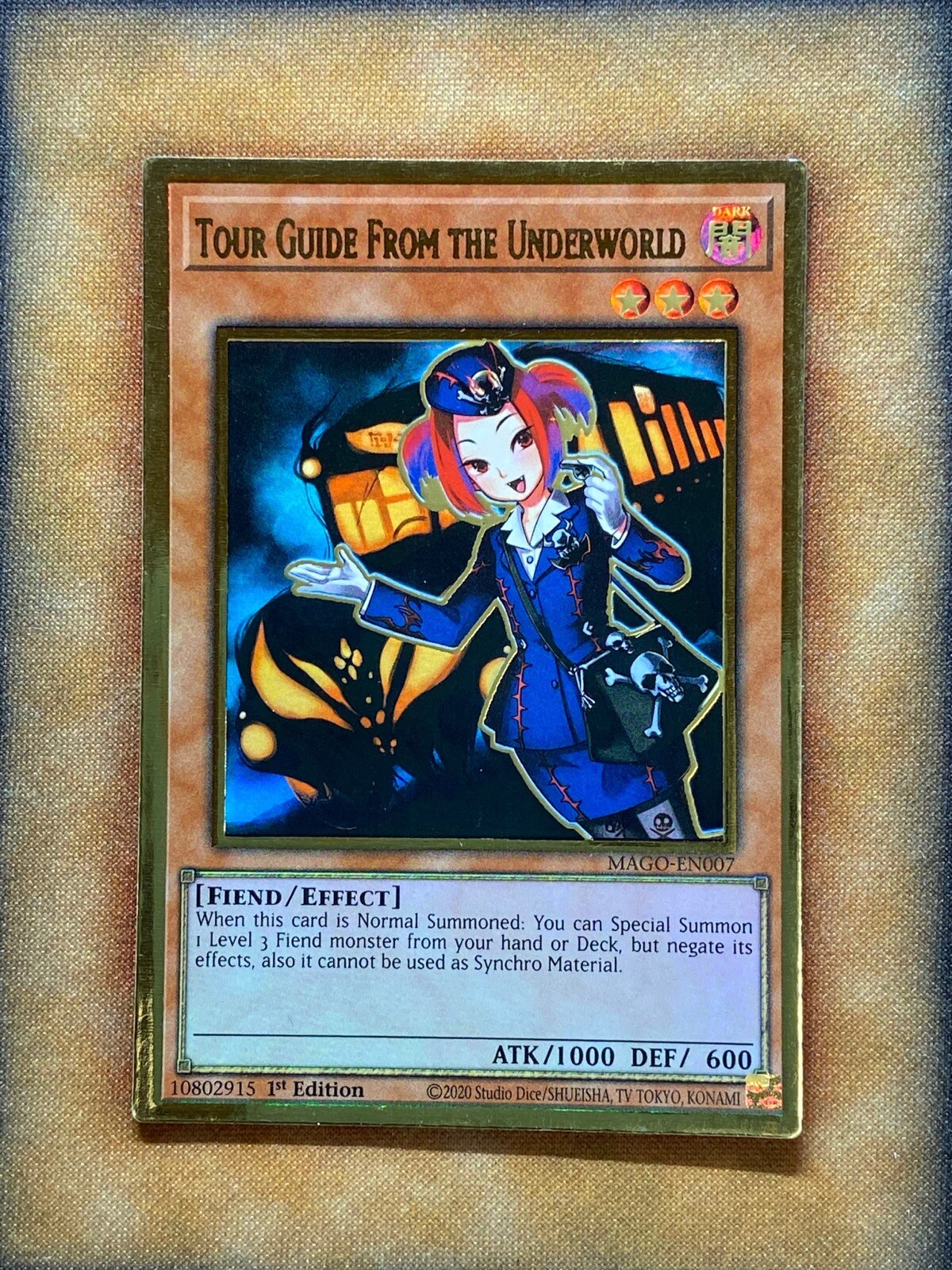 Yugioh Tour Guide From The Underworld MAGO-EN007 Gold Rare 1st Ed NM (EXVC ART)