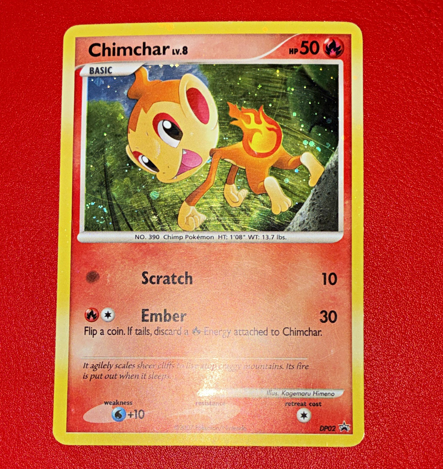 Chimchar Pokemon TCG Diamond and Pearl DP02 Promo Holo ENG HP50 Pokemon