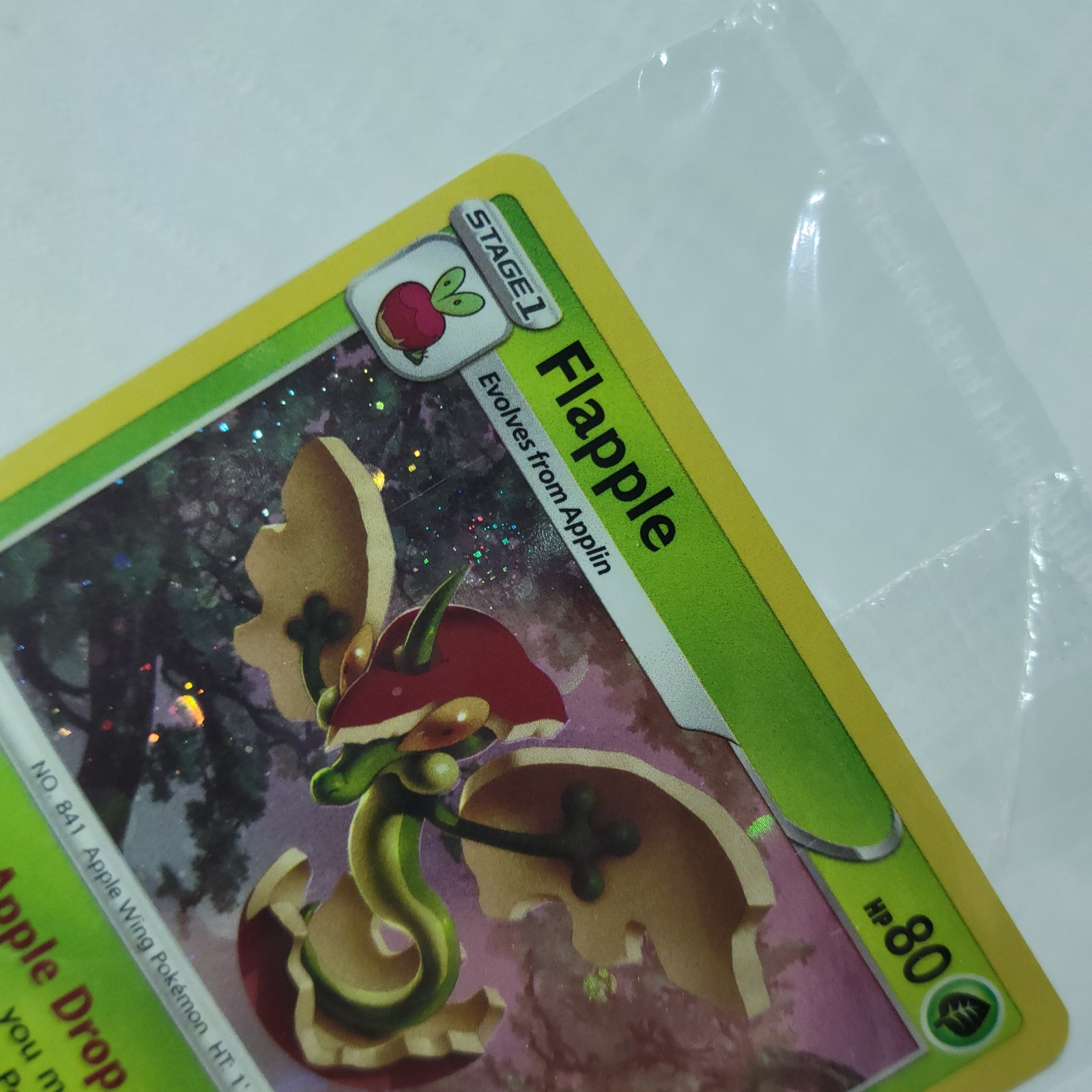 🔥 Pokemon TCG 🔥 Flapple 022/192 Holo 🔥 EB Games Canada Leaf Stamp Promo SWIRL