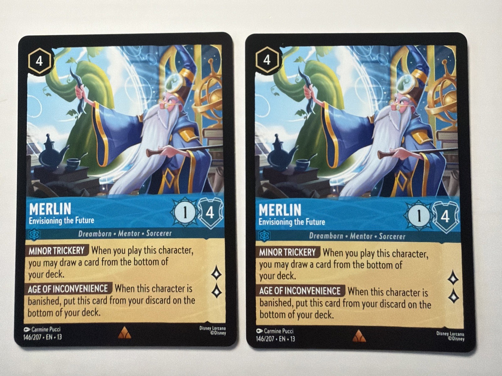 Merlin – Envisioning the Future 146/207 Rare X2 Disney Lorcana Attack the Vine!