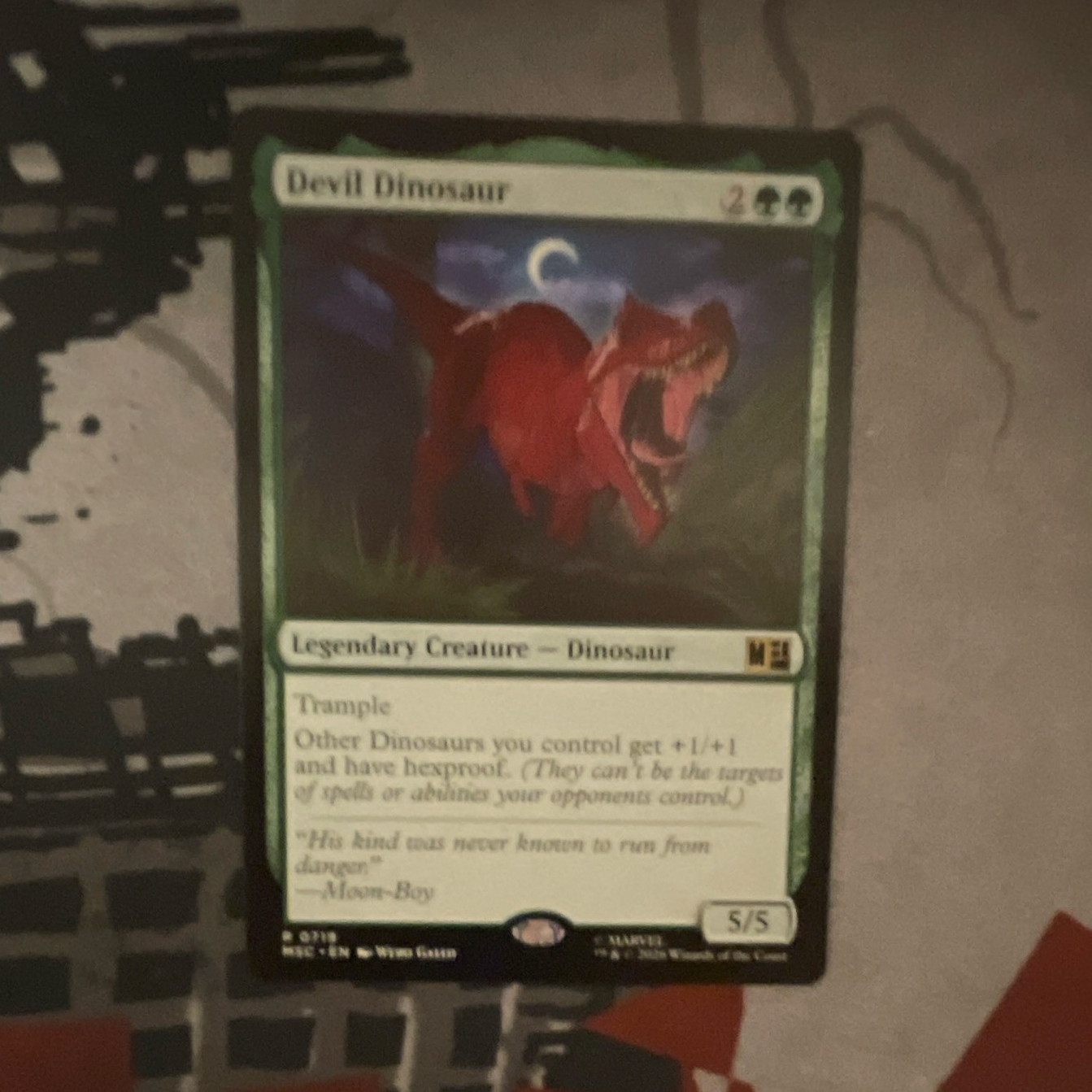 MTG Jurassic World Devil Dinosaur Mythic Rare