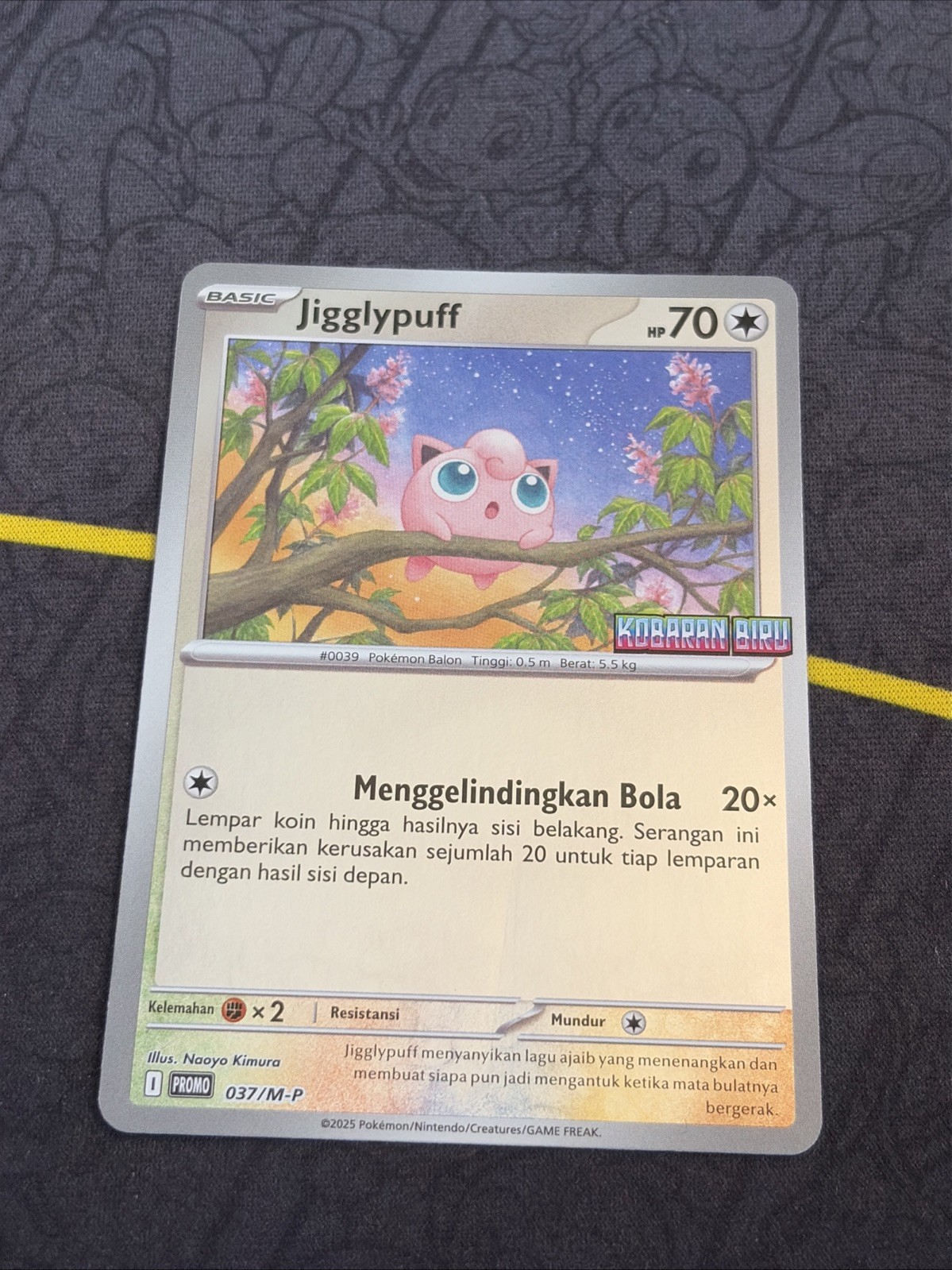 NM Jigglypuff 037/M-P | Pokemon Kobaran Biru Stamped Promo Indonesia [US Seller]