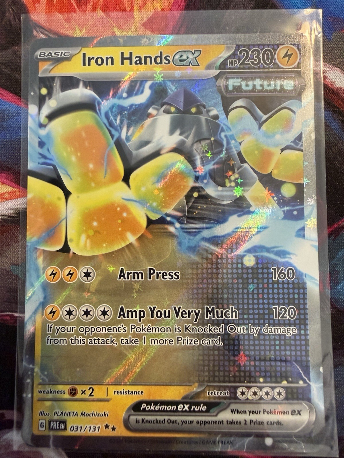 Iron Hands EX 31/131 Prismatic Evolutions Double Rare NM Condition