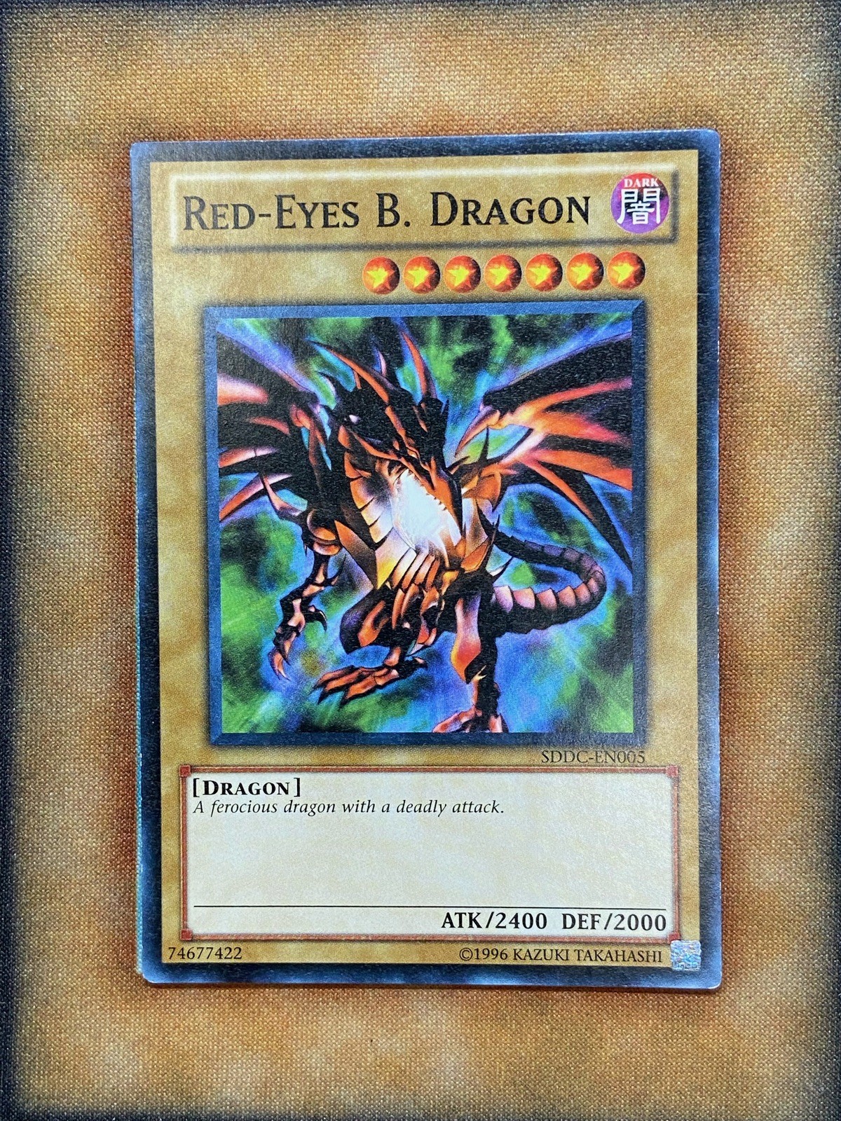 Yugioh Red-Eyes B. Dragon SDDC-EN005 Common LP