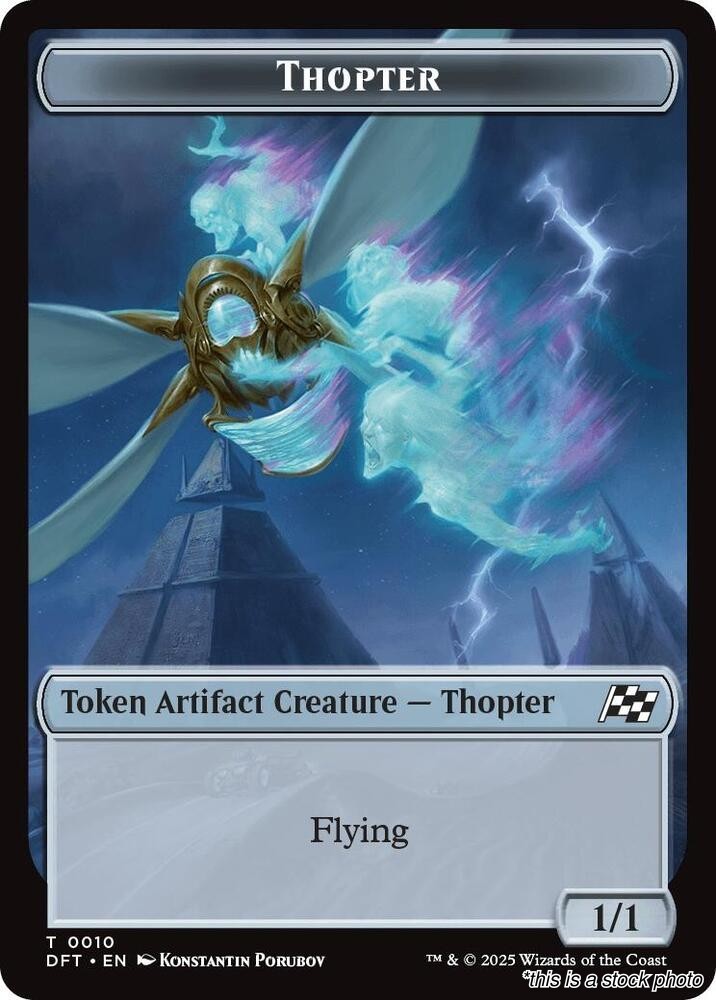Cat // Thopter (0010) Double-Sided Token [DFT – 2 // 10] Token NM