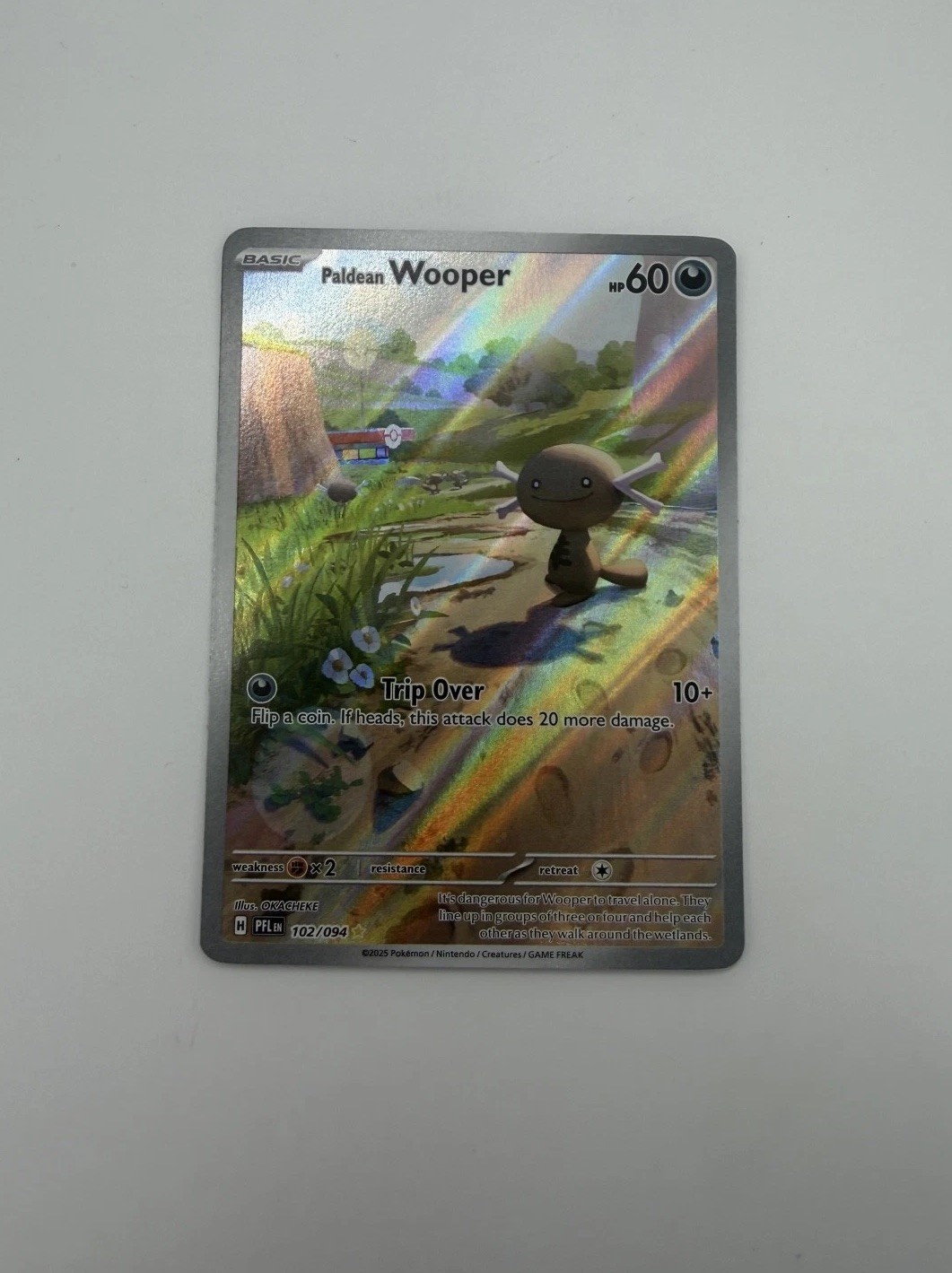 Paldean Wooper 102/094 Me02: Phantasmal Flames Holo