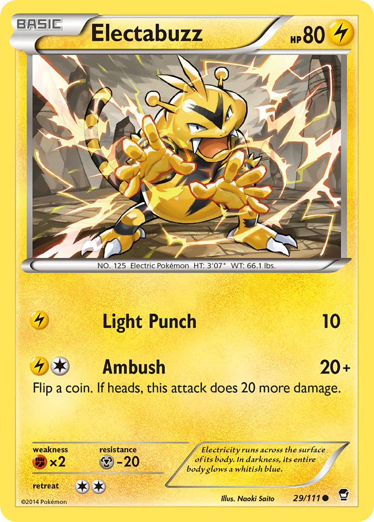 Electabuzz (29/111) [XY: Furious Fists] Lightly Played Reverse Holofoil Pokemon