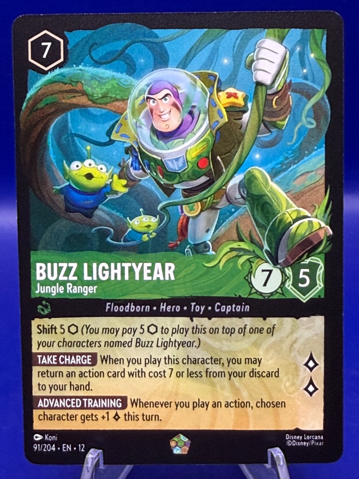 Disney Lorcana Wilds Unknown Buzz Lightyear Jungle Ranger 91/204 Legendary