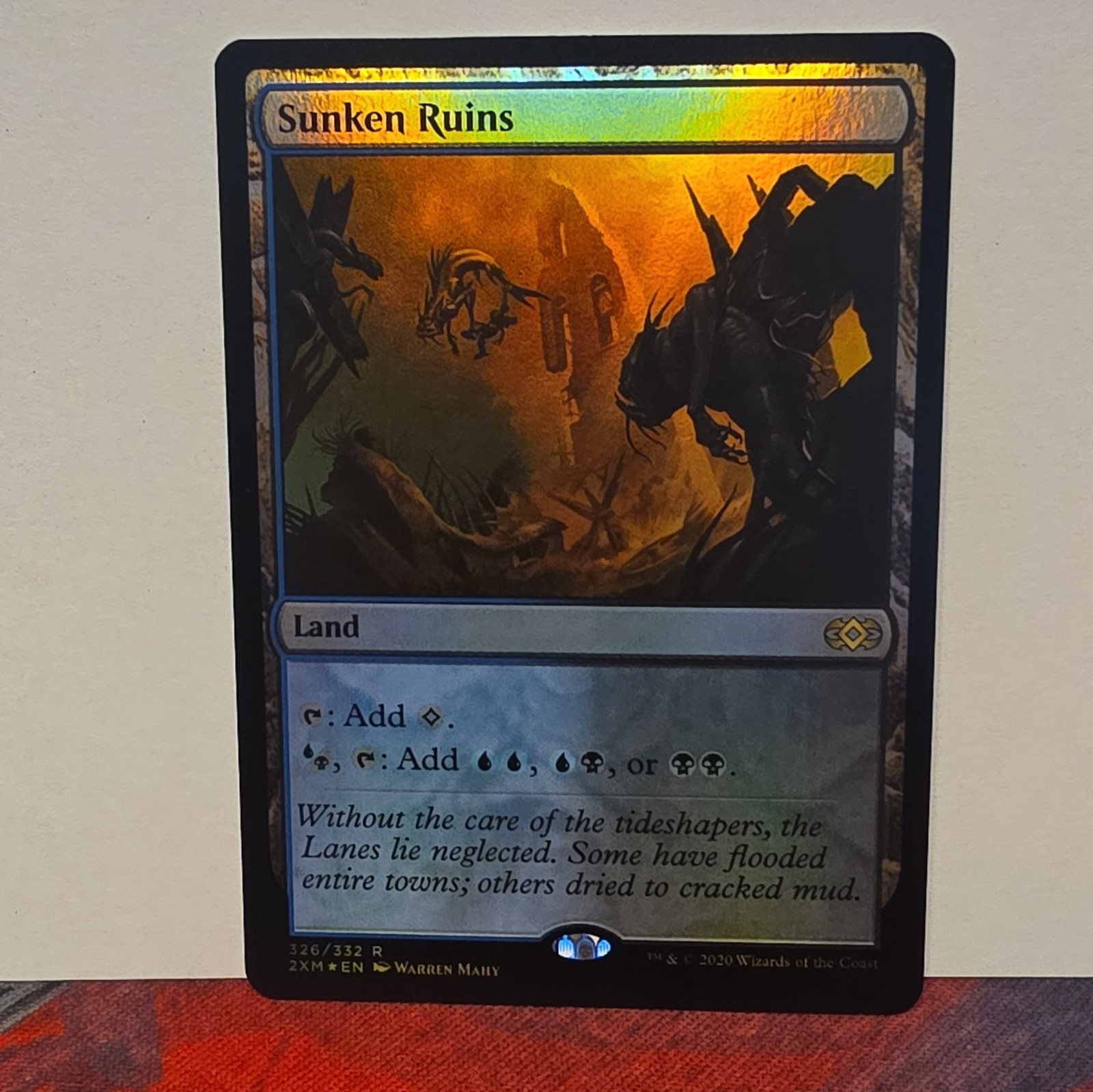 Magic: The Gathering Sunken Ruins Land Rare Double Masters 326/332 Foil