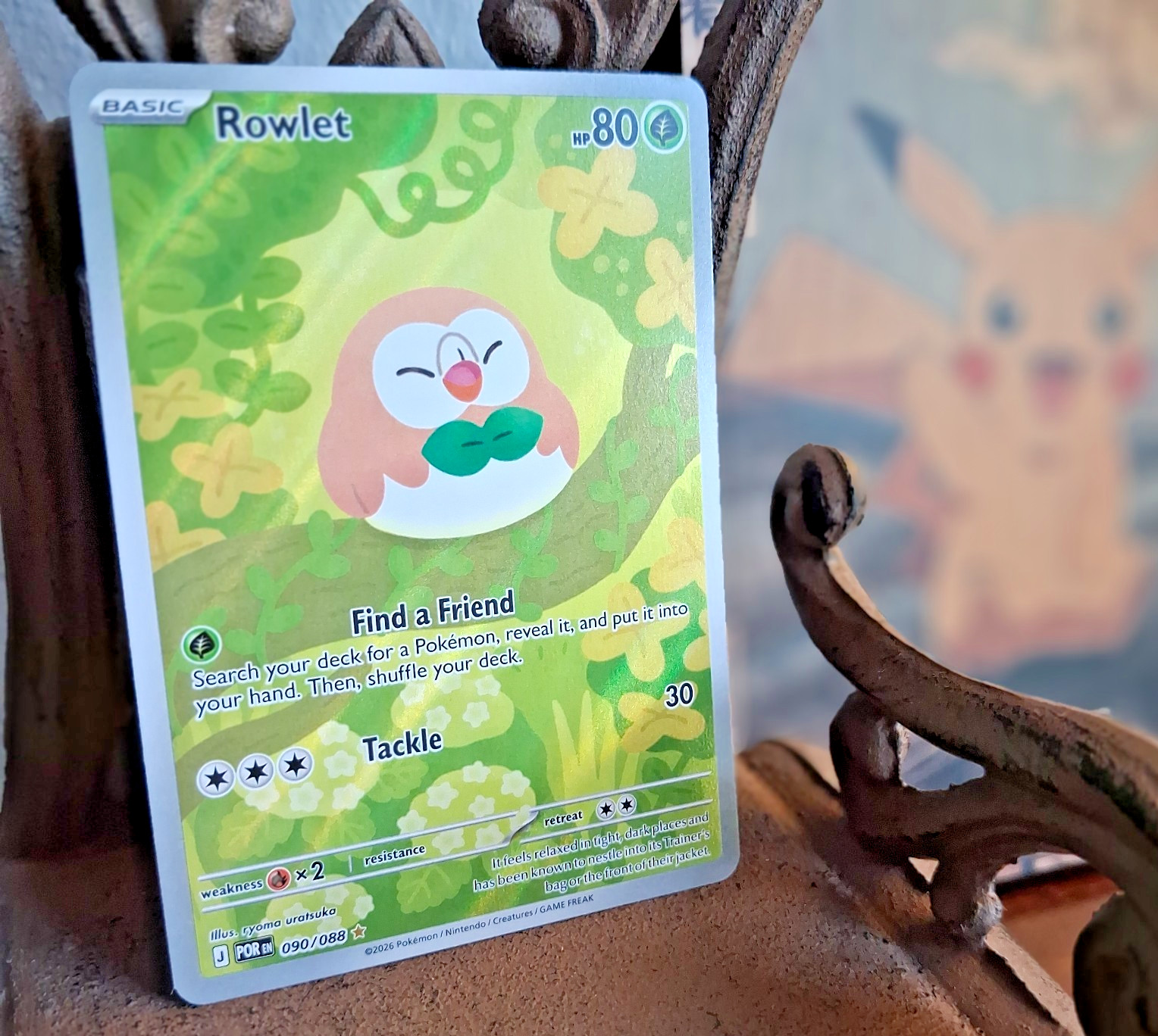 Rowlet | 90/88 | Perfect Order | Illustration Rare | Holo | NM