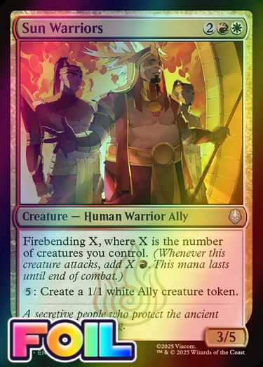 x1 Sun Warriors FOIL TLA Avatar MTG 244 M/NM 1x