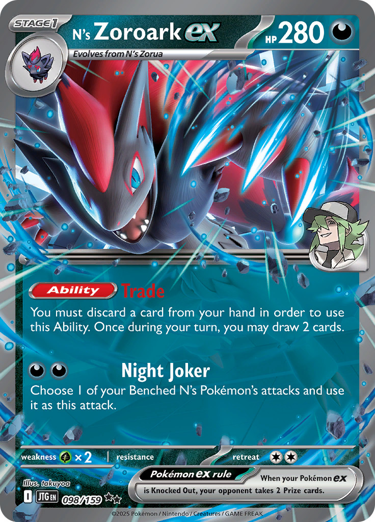 N’s Zoroark ex 098/159 – Journey Together – Pokemon TCG – Double Rare