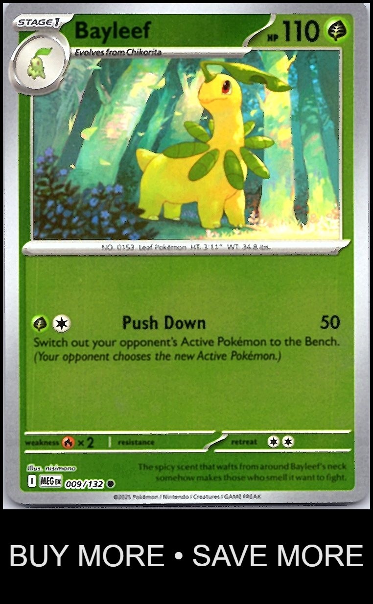 Bayleef 009/132 Mega Evolution Reverse Holo nisimono