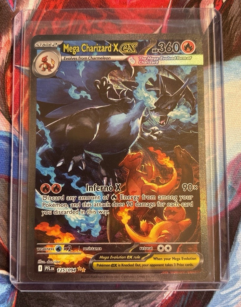 Pokémon Mega Charizard SIR 125/094 Phantasmal Flames Mega Evolution Chase 1/25