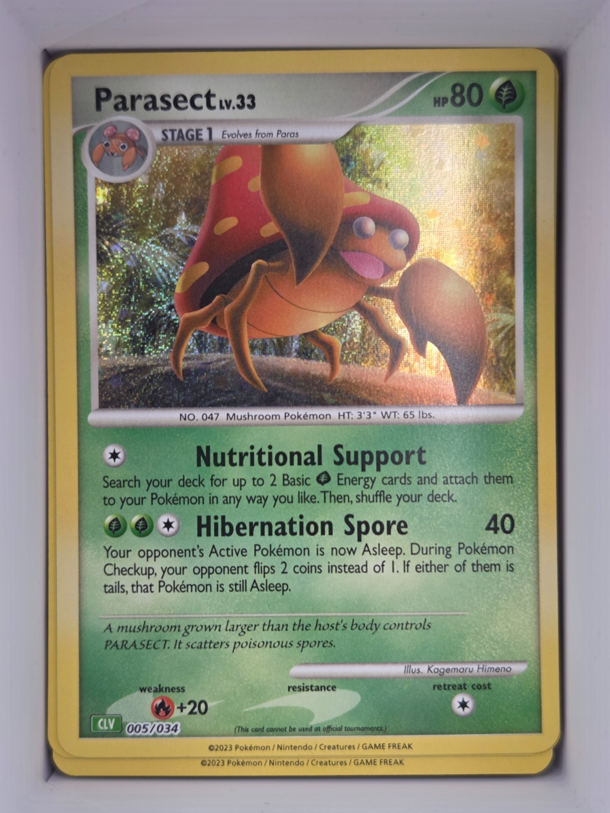 Pokemon TCG Parasect 005/034 Trading Card Game Classic (CL) Holo Near Mint