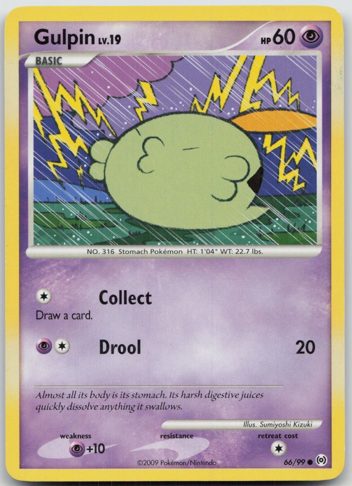 Gulpin (66) Common Arceus 66/99 LP Sumiyoshi Kizuki