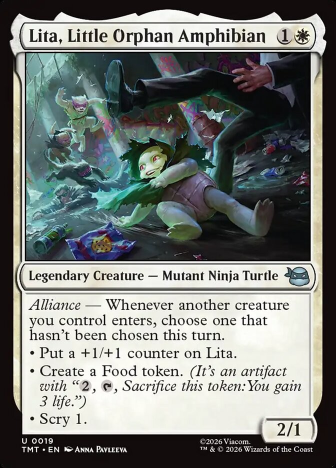MTG Lita, Little Orphan Amphibian (19/343) Teenage Mutant Ninja Turtles LP