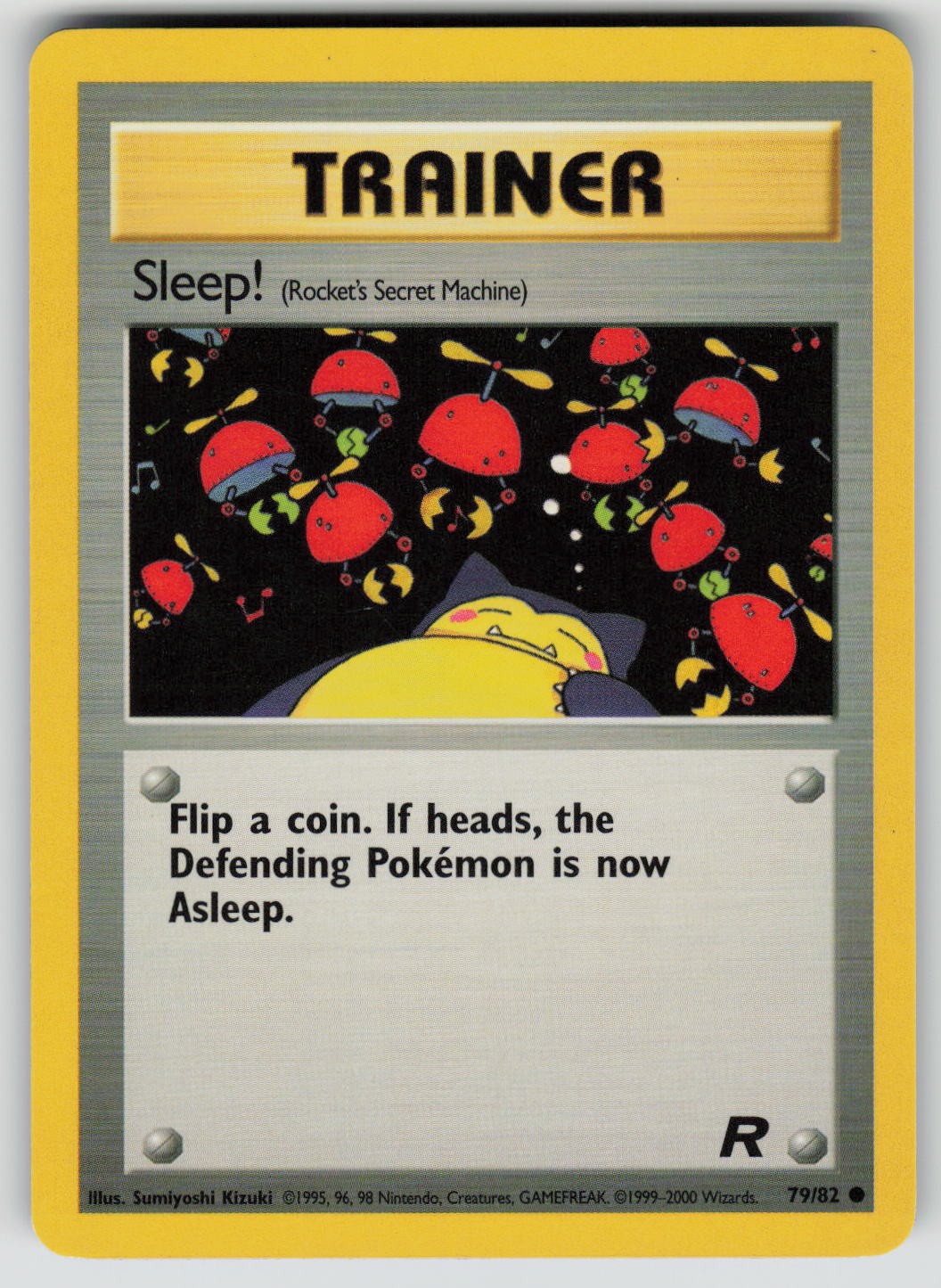Sleep! 79/82 Common Team Rocket Pokemon Unlimited LP A 1350