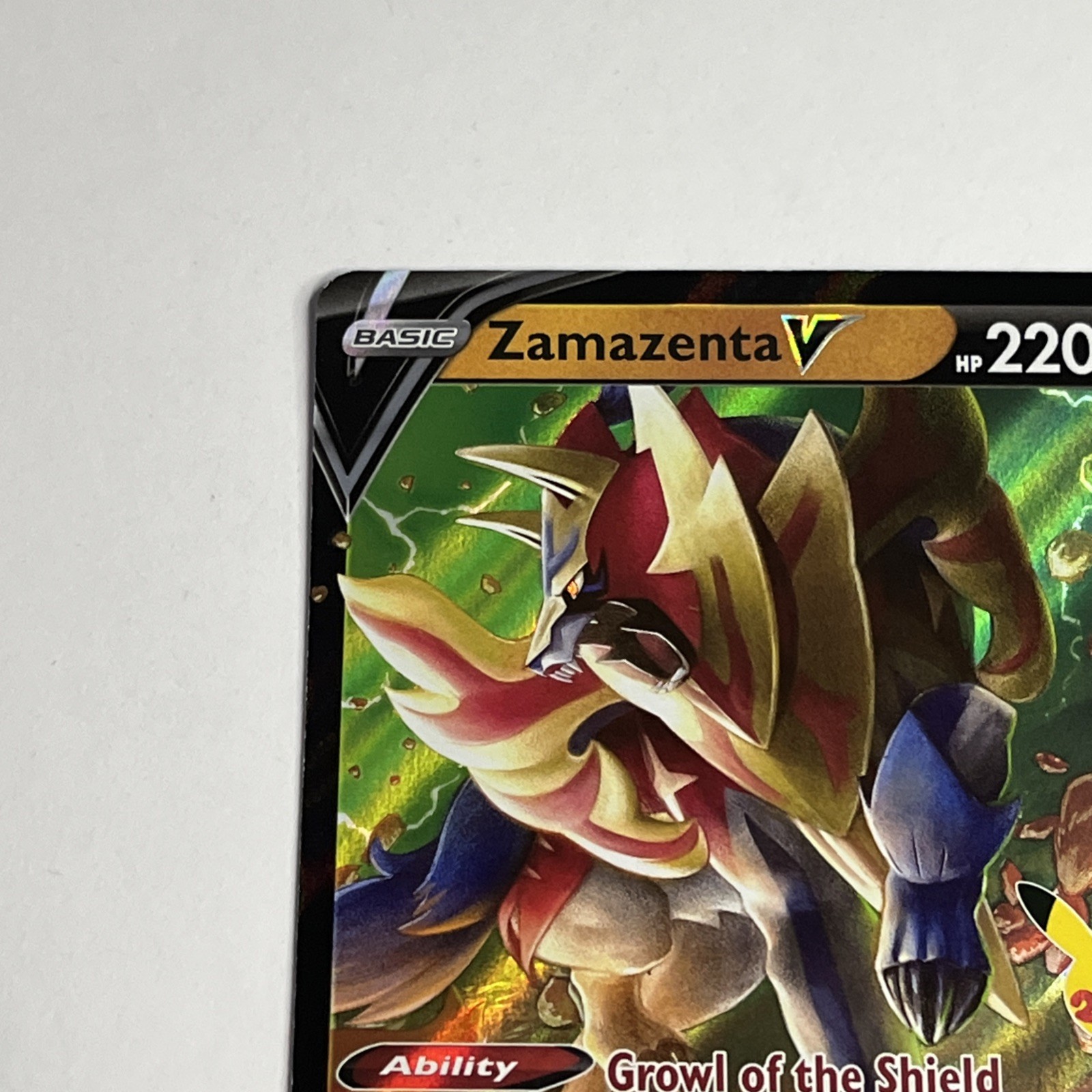 Zamazenta V – Celebrations – Holo Rare – NM 018/025 – Pokemon TCG