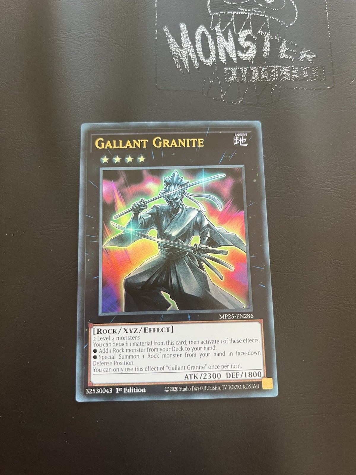 YUGIOH GALLANT GRANITE ULTRA RARE MP25-EN286 1ST EDITION