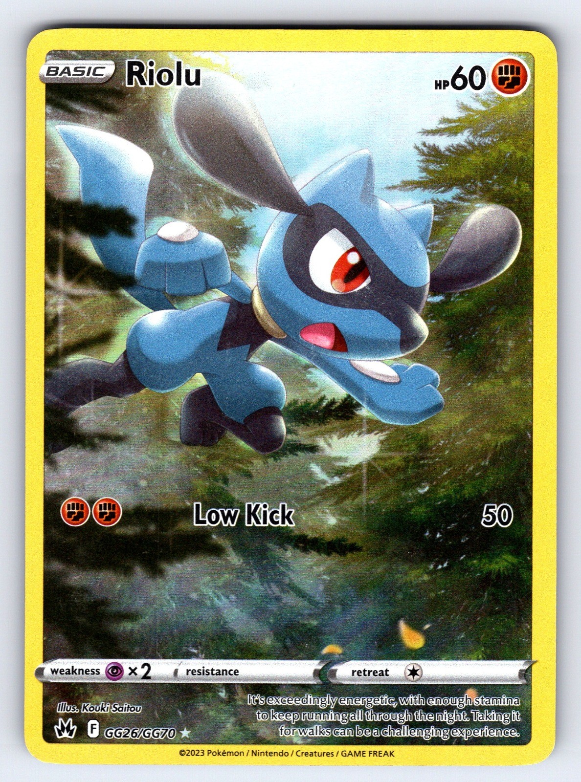 Riolu GG26/GG70 SWSH: Crown Zenith: Galarian Gallery Holo UR Pokemon TCG HP
