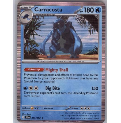Carracosta 023/086 Holo Rare Black Bolt Pokemon Holo Near Mint