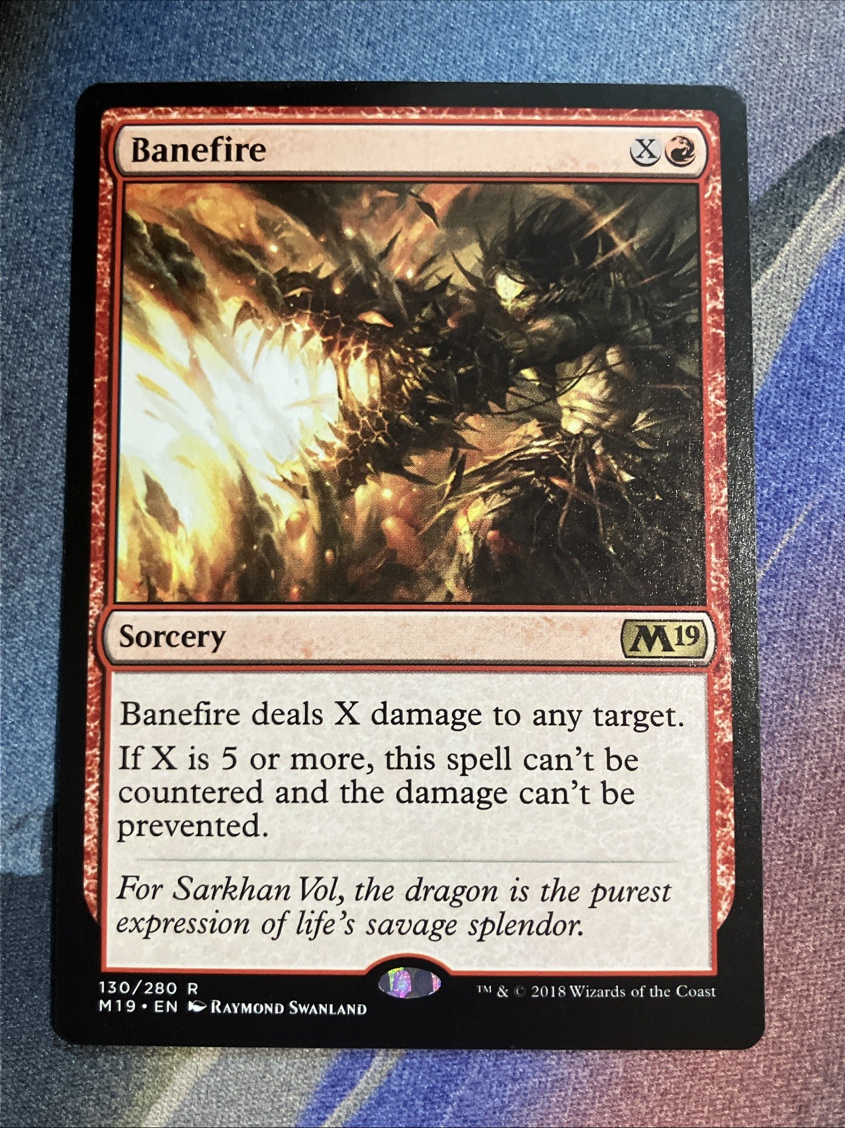 MTG Core Set 2019 M19: Banefire (130/280)