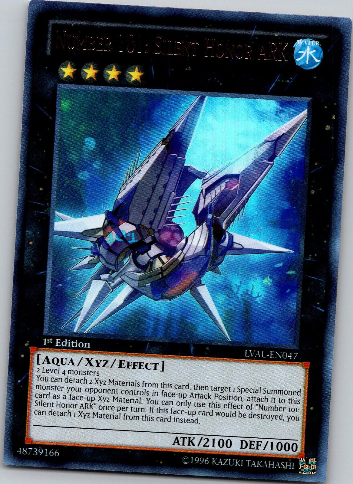 Number 101: Silent Honor ARK LVAL-EN047 Yu-Gi-Oh 1st Edition LP
