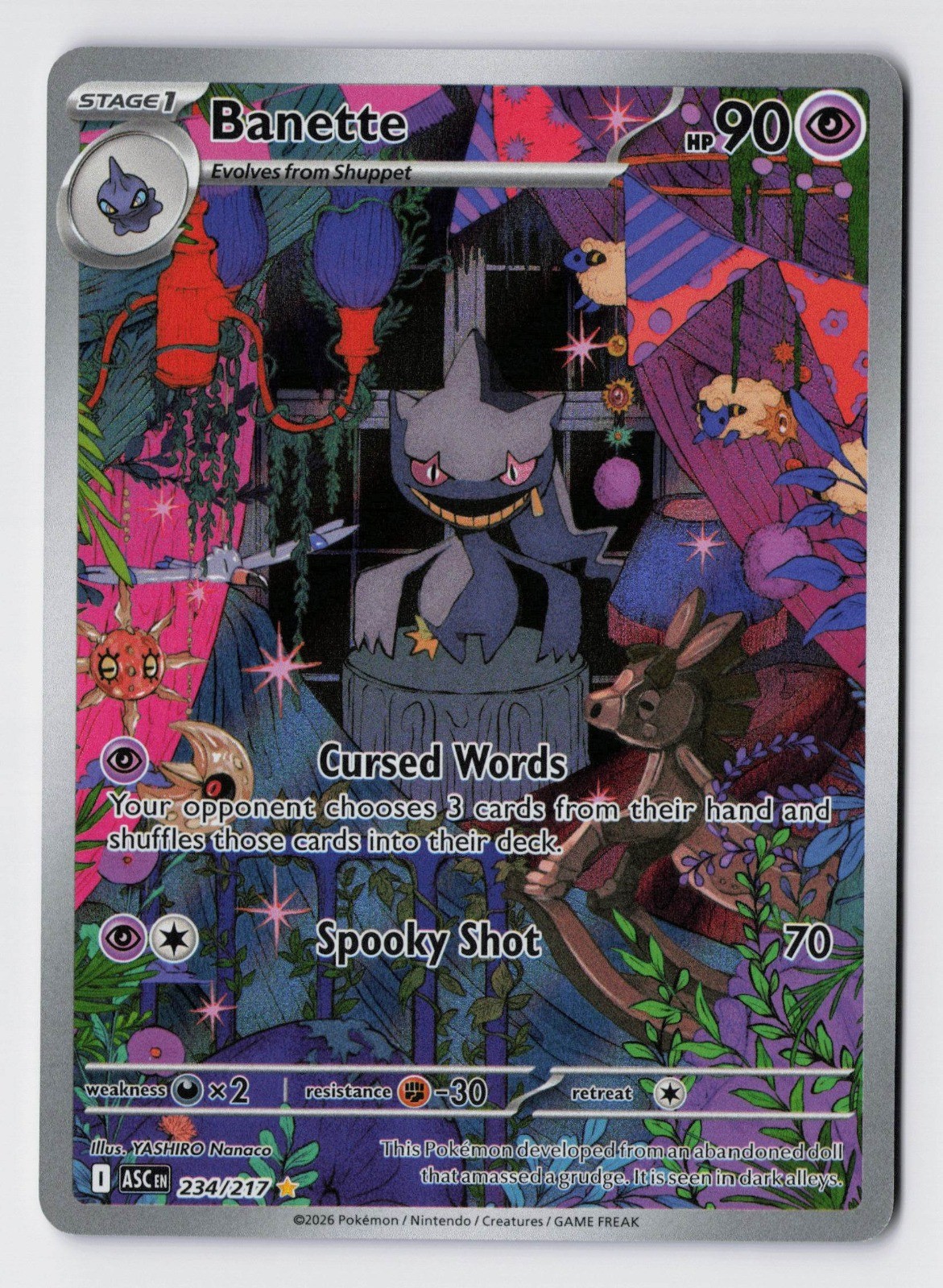 Banette | 234/217 | Holo Illustration Rare | ME: Ascended Heroes | NM