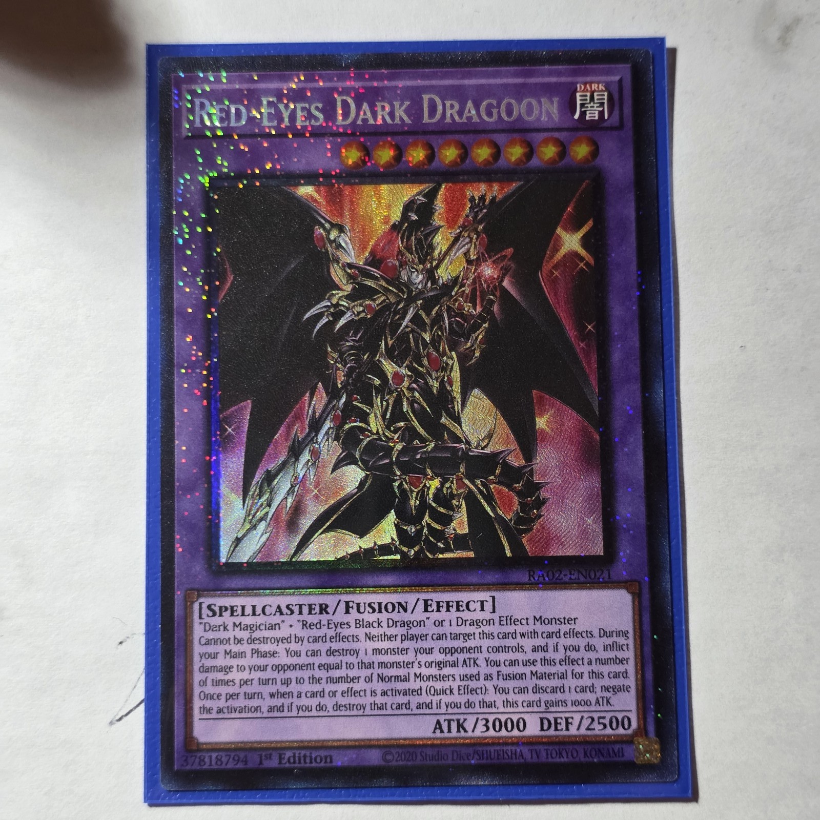 25th Anniversary Rarity Collection II #RA02-EN021 Red-Eyes Dark Dragoon (PCR)