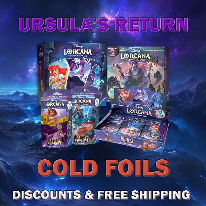 Disney Lorcana: Ursula’s Return #1-204 [Near-Mint] [Free Shipping] [COLD Foil]