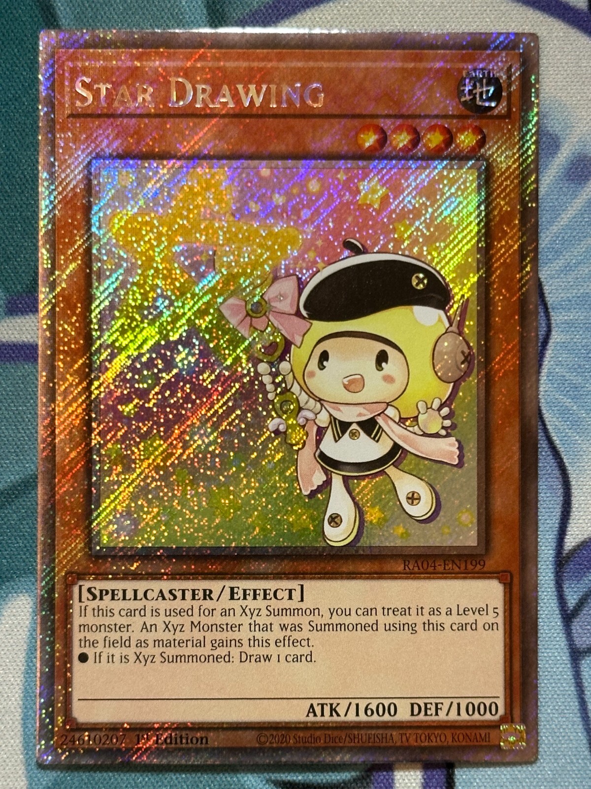 YuGiOh! TCG – Star Drawing – Platinum Secret Rare – RA04-EN199 – 1st