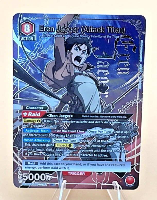 Union Arena UE10BT/AOT-1-094 SR* Eren Jaeger (Attack Titan) SR* Attack on Titan
