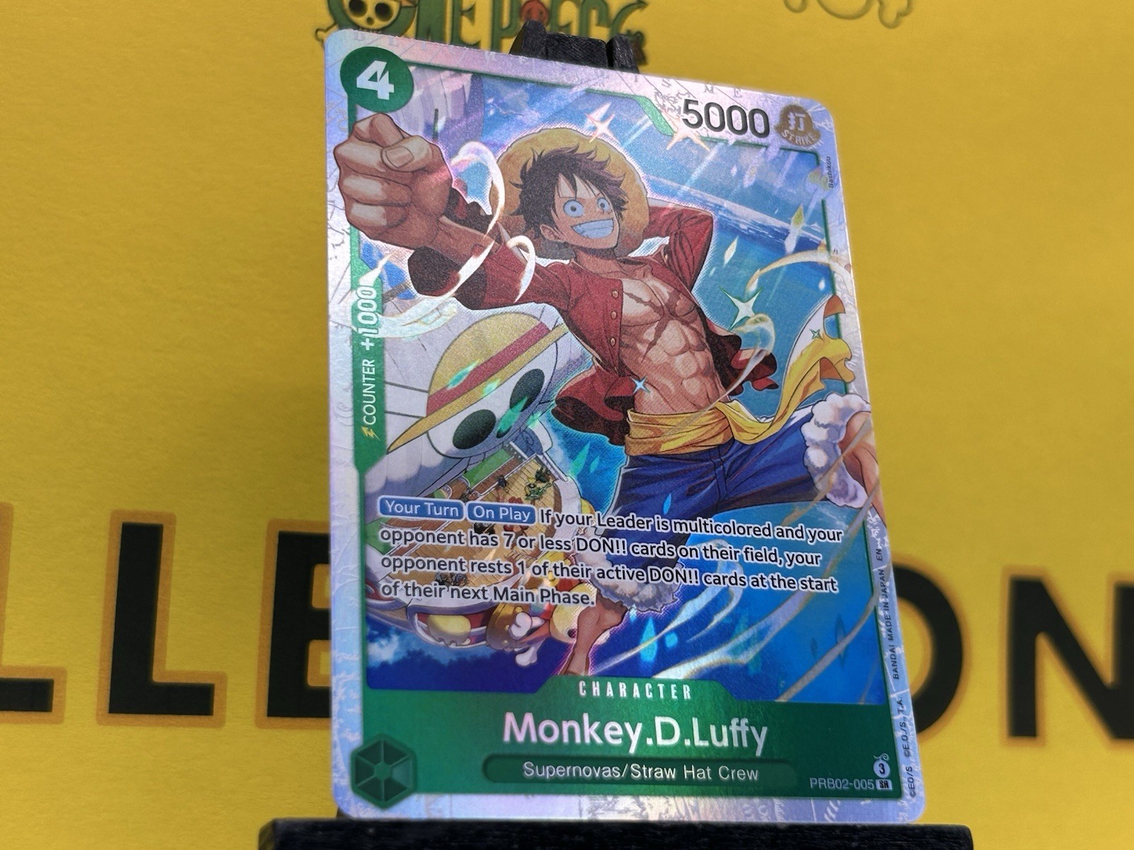 Monkey D Luffy PRB02-005 One Piece CCG SR Foil English