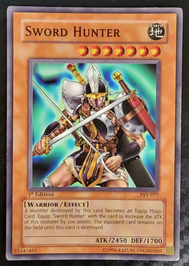 Yu-Gi-Oh – Trading Card – Effect Monster – Sword Hunter – PSV-077 – 1st Edition