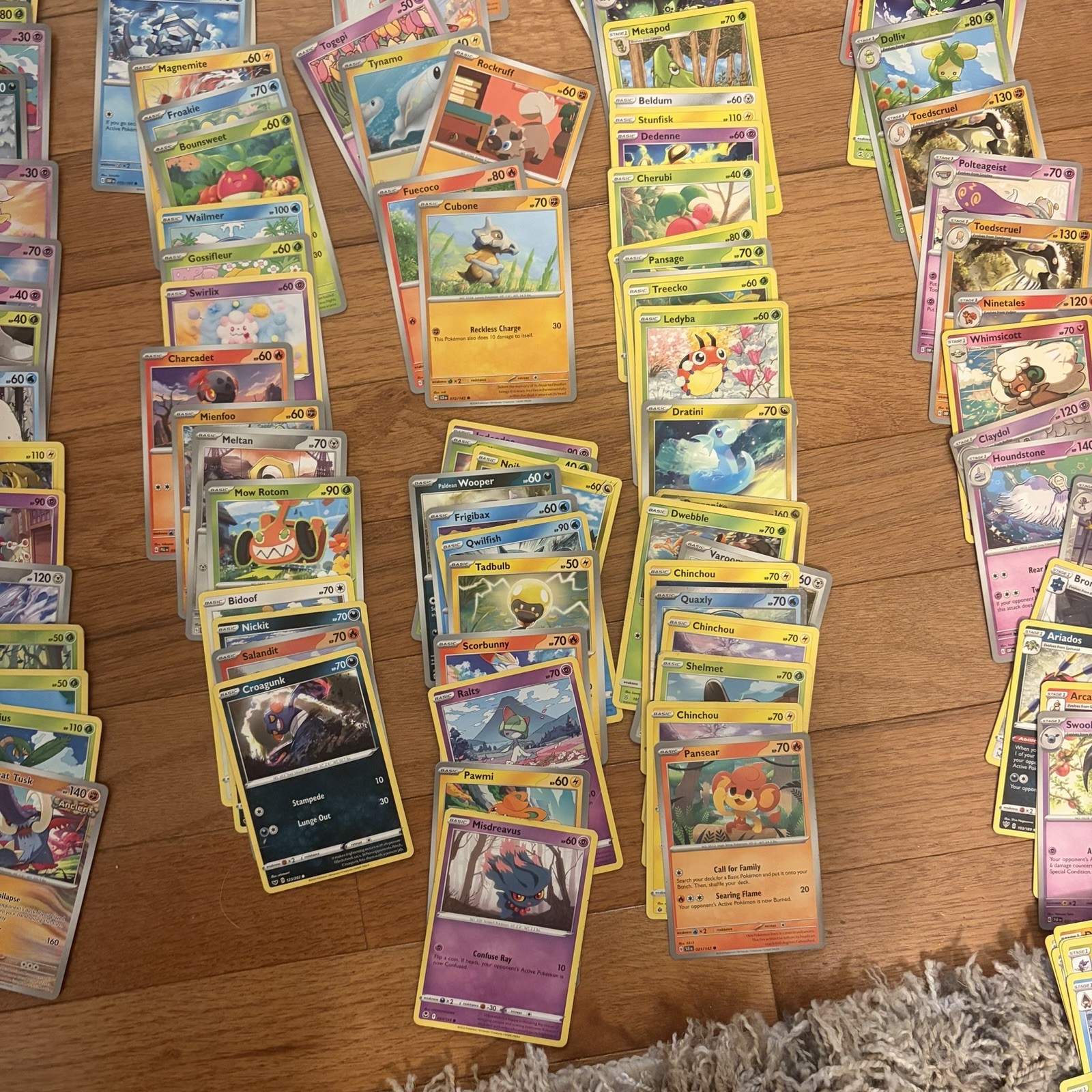 Pokémon Over 230 Common Cards-basic, Stage 1, And Stage 2. All Conditions