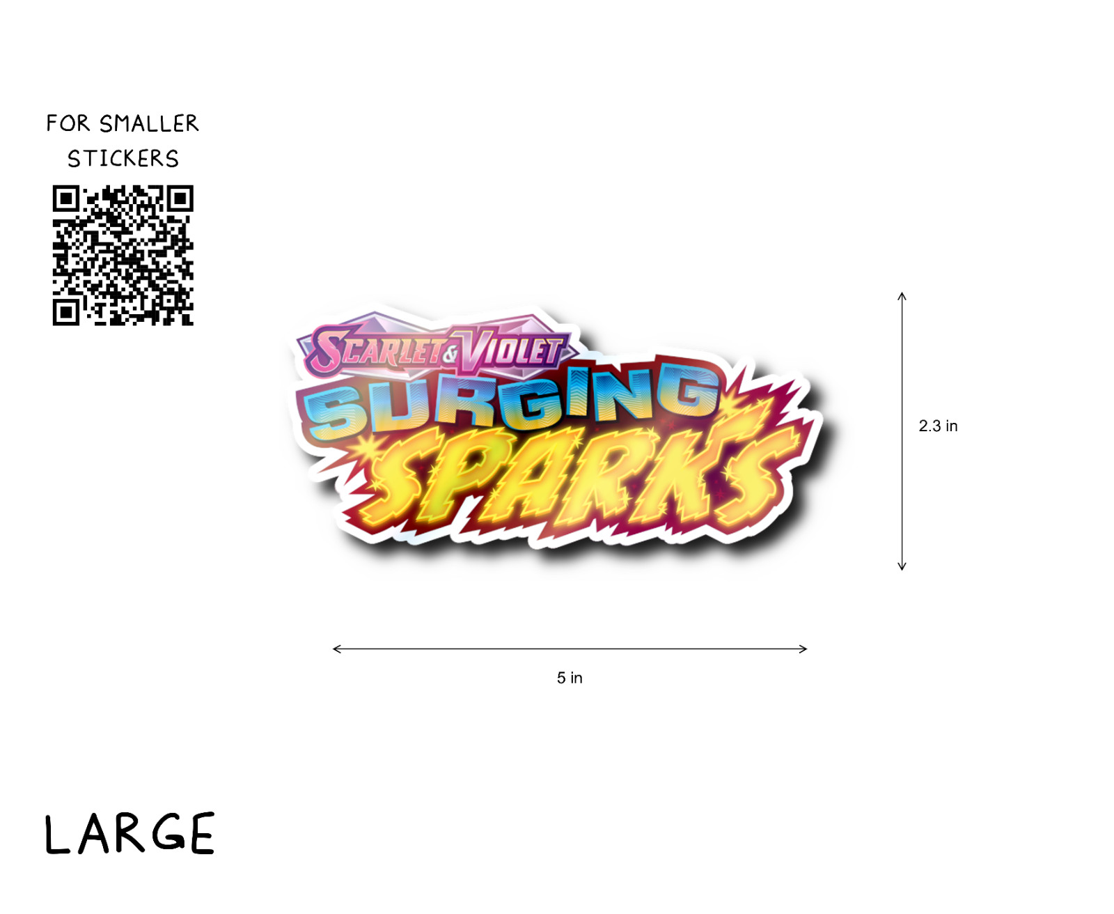 LARGE Pokemon TCG Holographic Sticker Labels – Matte Vinyl Decals for Binder Set