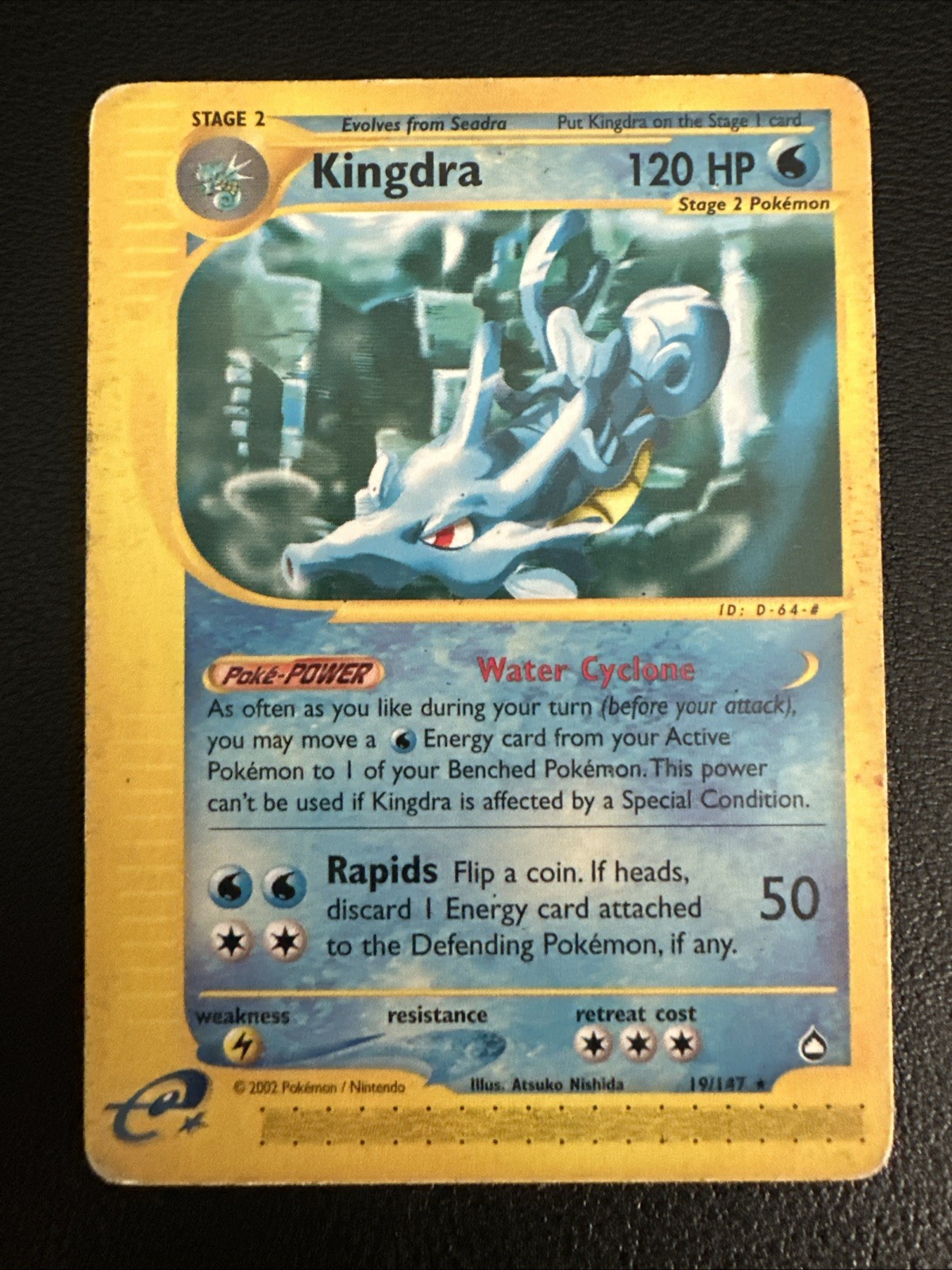 Pokémon Kingdra TCG Aquapolis 19/147 Regular Rare Card