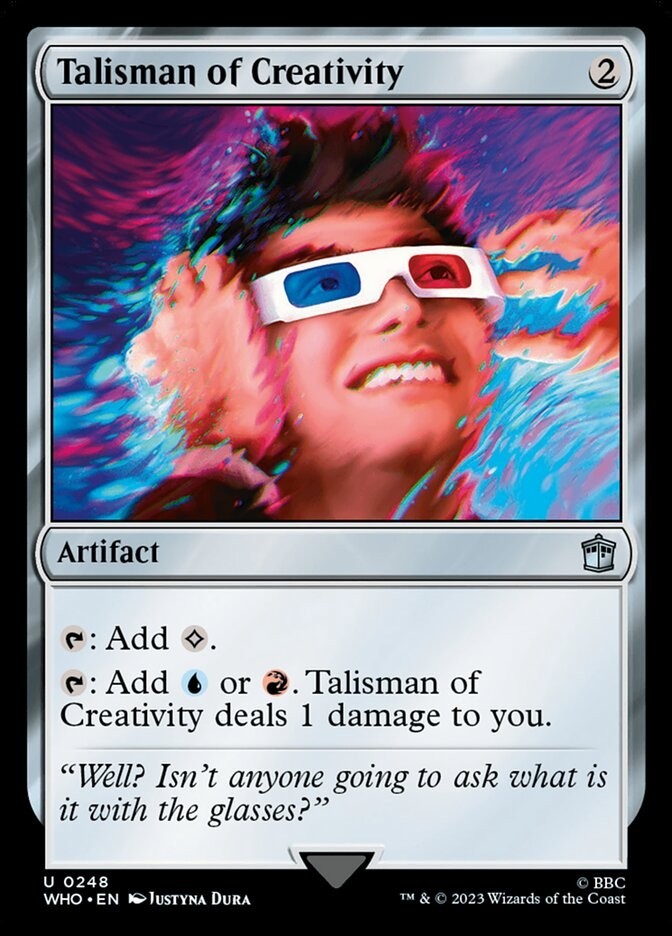 Talisman of Creativity 0248 Non Foil Uncommon Doctor Who Commander MTG Near Mint