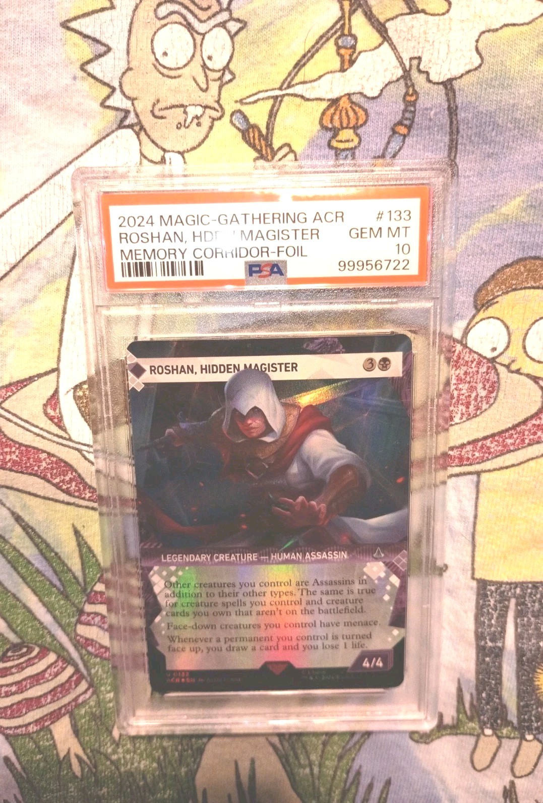 MTG Roshan, Hidden Magister Showcase Foil Assassin’s Creed PSA 10