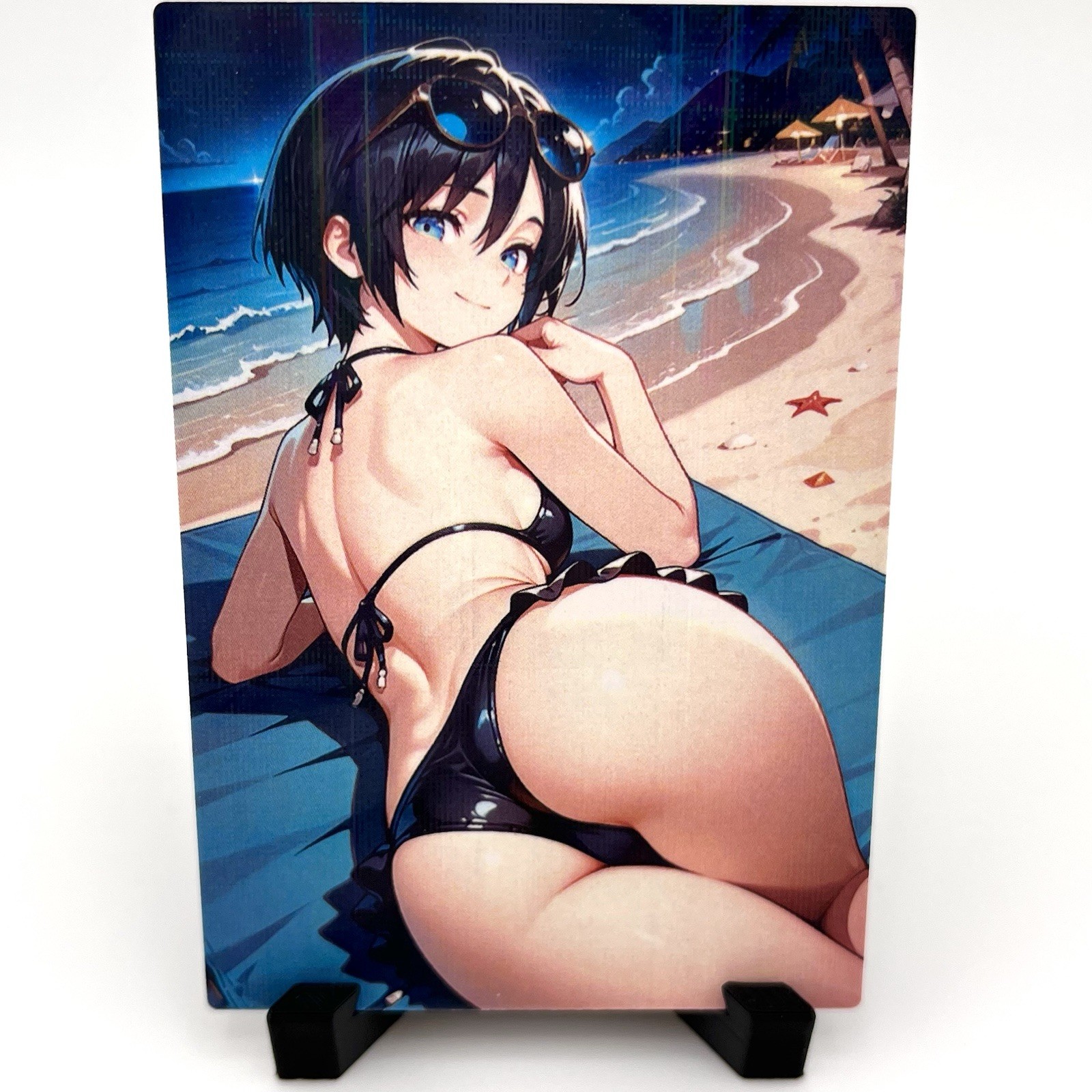 Sexy Hot Anime Waifu Girl Doujin Lewd Goddess Story Holographic ACG Art Card