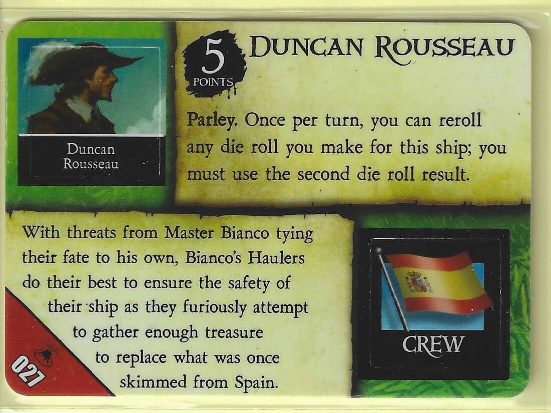 Wizkids Pirates Savage Shores “Duncan Rousseau – Bianco’s Haulers” 027 X1