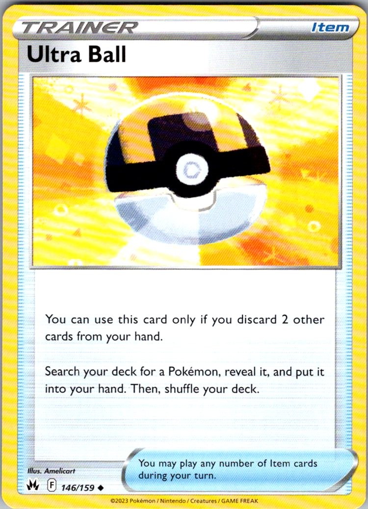 Ultra Ball Uncommon SWSH: Crown Zenith 146/159 NM Amelicart