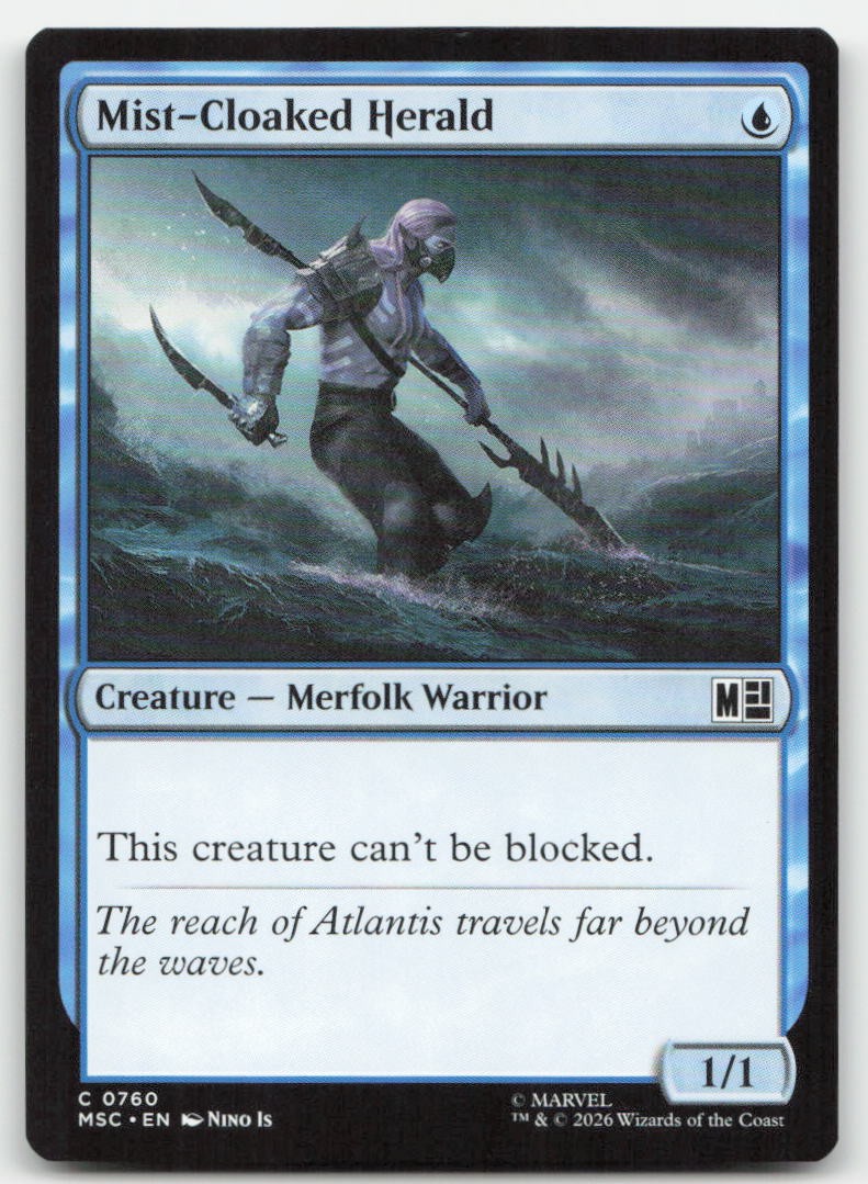 Mist-Cloaked Herald 760 MSC Commander: Marvel Super Heroes Magic MTG NM