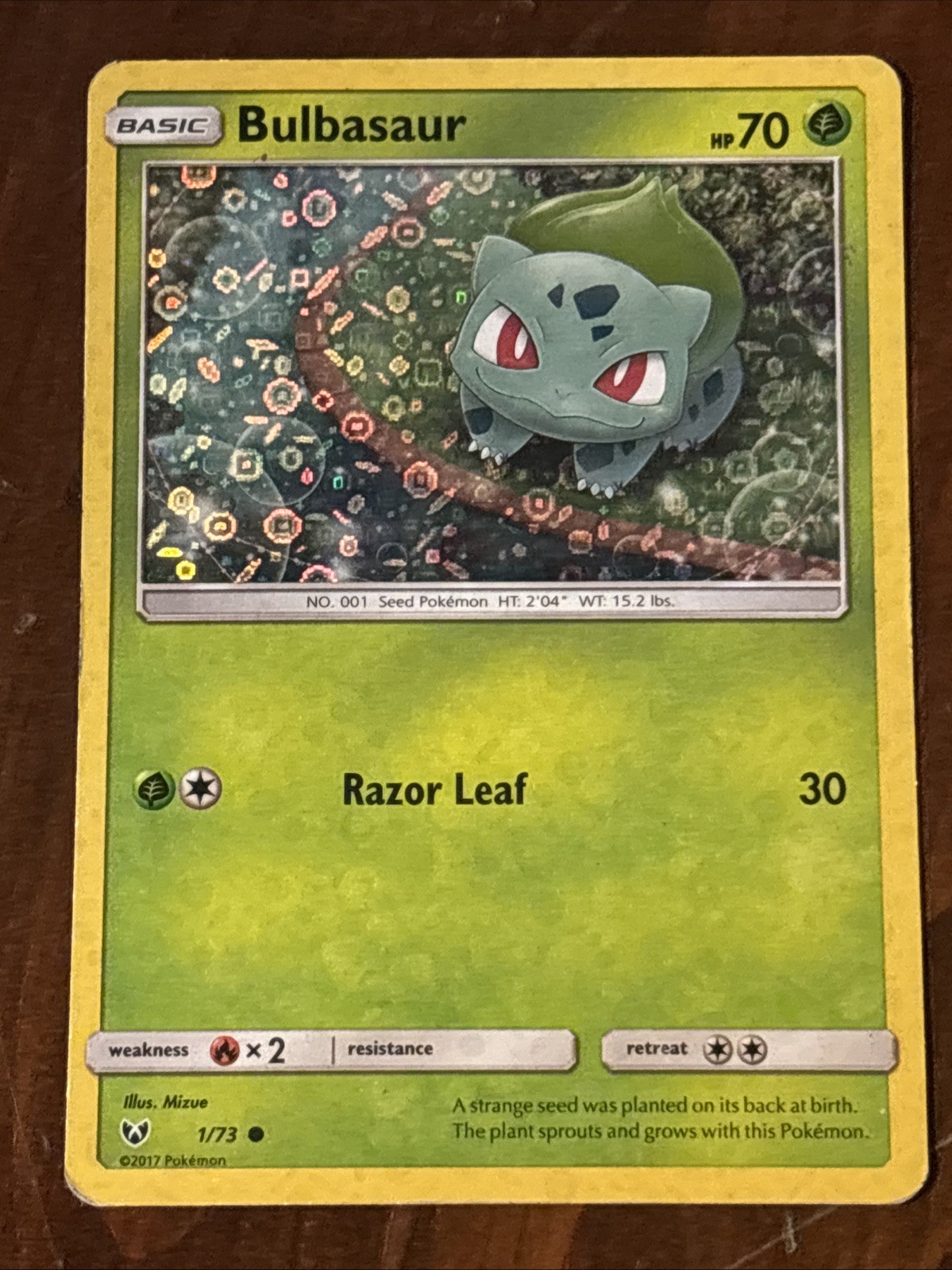 Bulbasaur – (General Mills Promo) 1/73 Sequin Holo 2017 MP