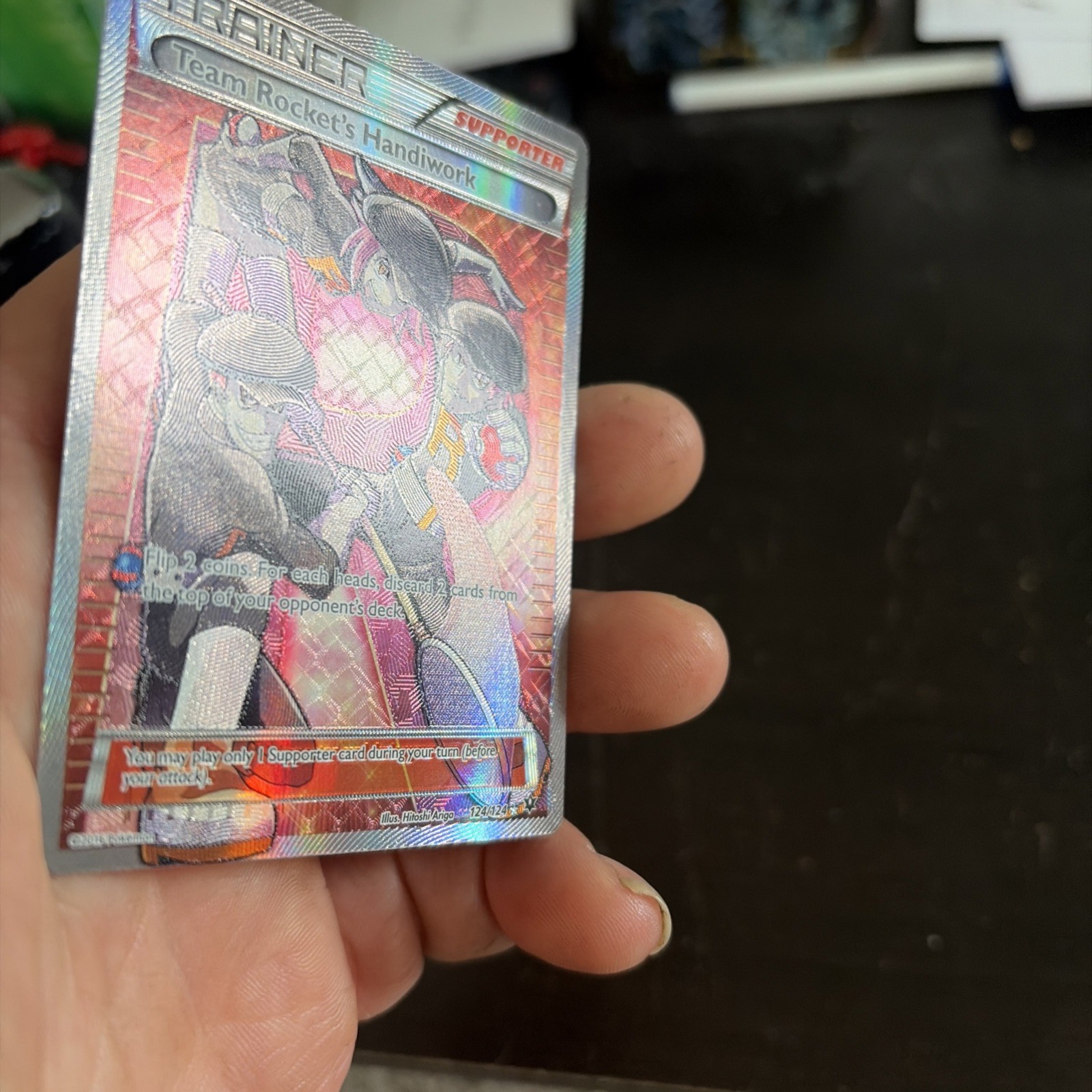 Team Rockets Handiwork 124/124 2016 LP Condition