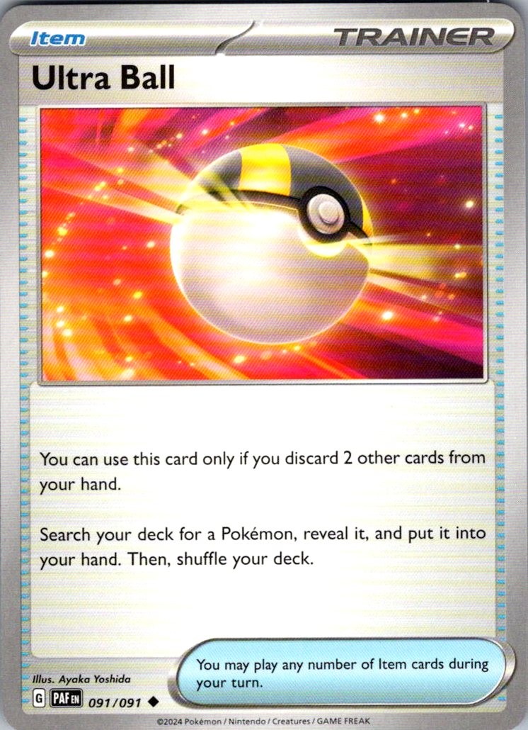 Ultra Ball Uncommon SV: Paldean Fates 091/091 NM Ayaka Yoshida