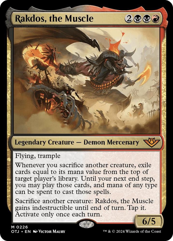 1x Rakdos, the Muscle – Outlaws of Thunder Junction