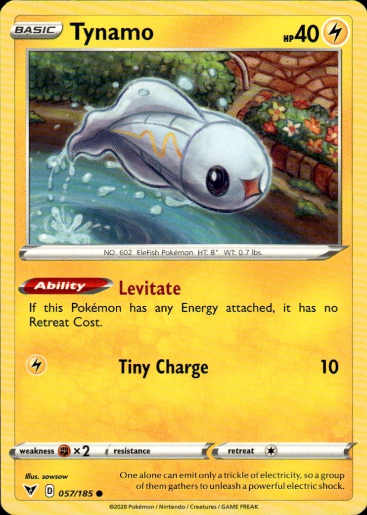 Tynamo 057/185 SWSH04: Vivid Voltage Common Lightning sowsow