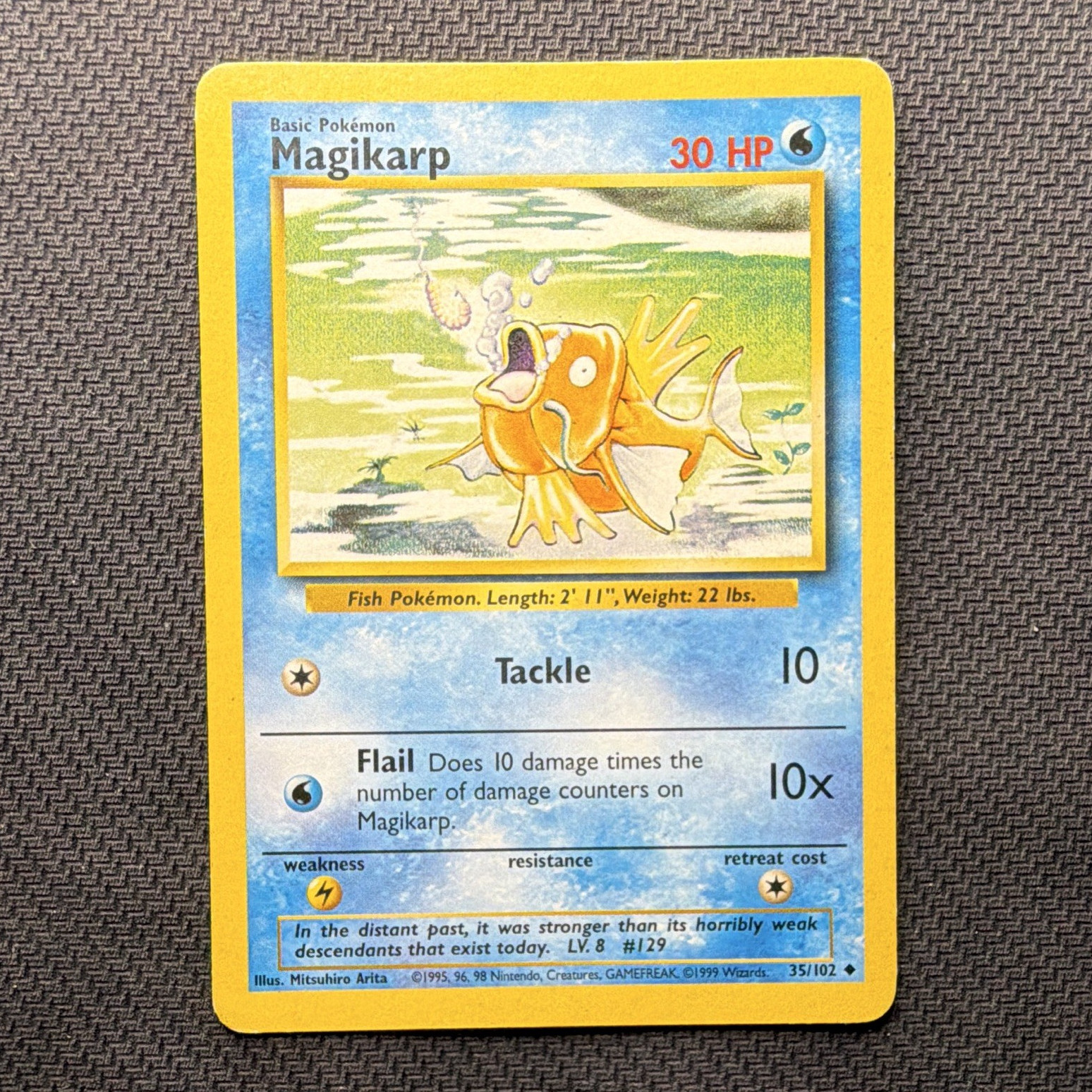 Pokemon TCG WOTC Magikarp 035/102 Base Set Common Regular Unlimited 1999 EN